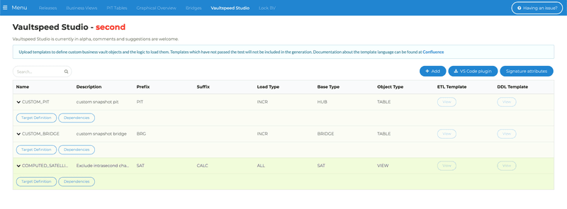 Vault Speed Template Studio Release 4 1 16 3