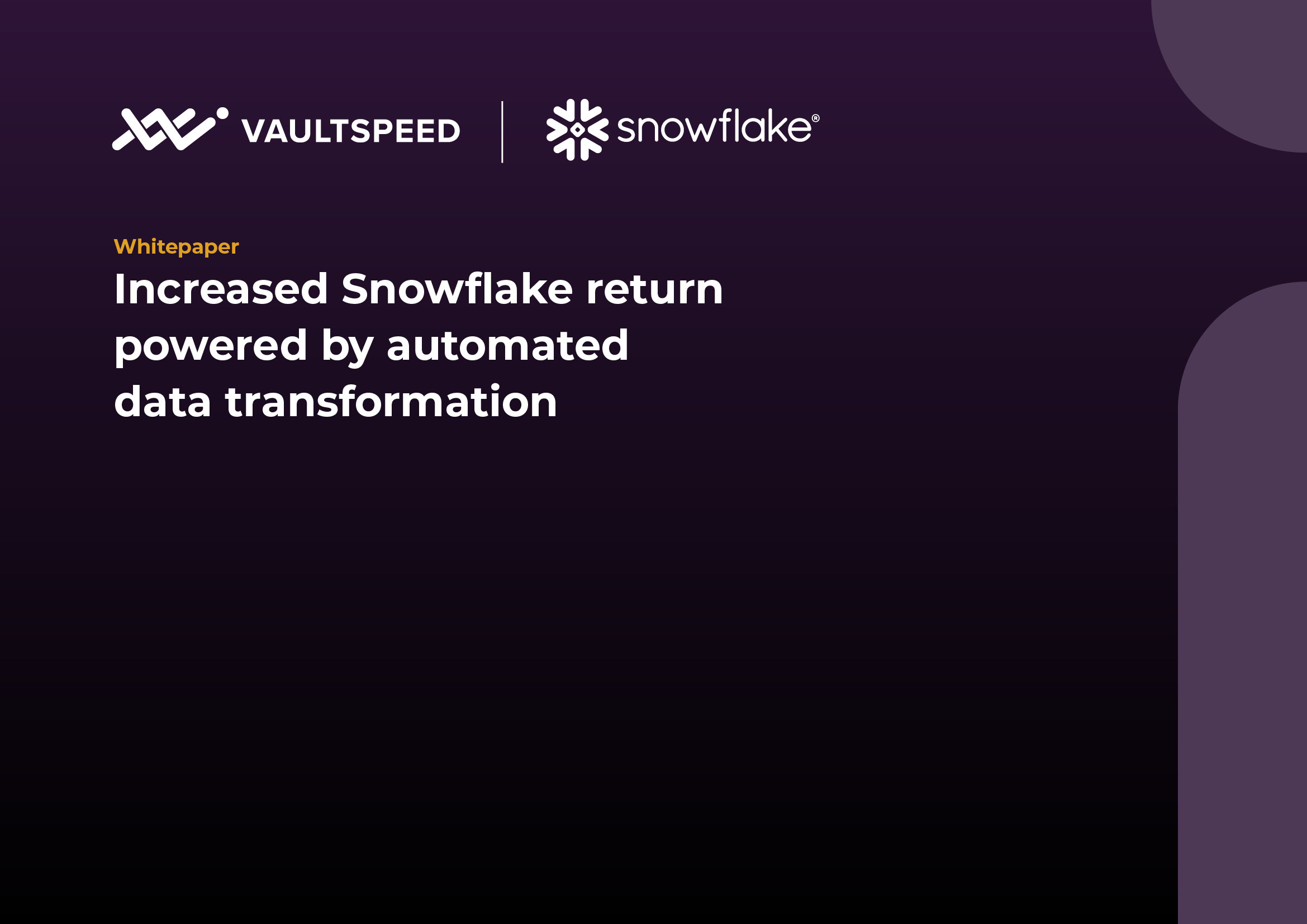 Whitepaper 2 0 Data Vault automation Snowflake cover